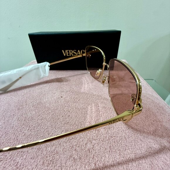VERSACE | MEDUSA | ROSE LENS - GOLD FRAME | SUNGLASSES main image 6